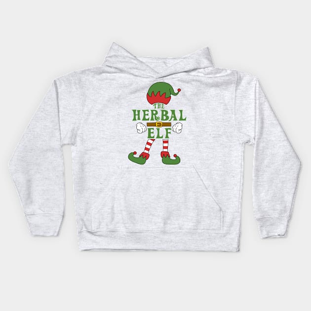 The Herbal Elf Christmas Family Matching Outfits Group Attire Kids Hoodie by HappyGiftArt